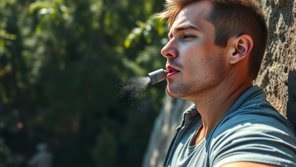 focus on deep breathing