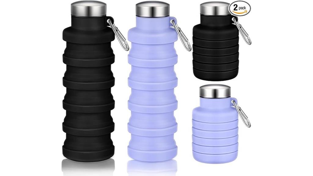 foldable silicone travel bottles