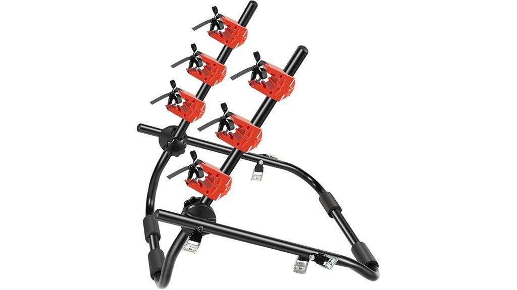 foldable trunk bicycle rack