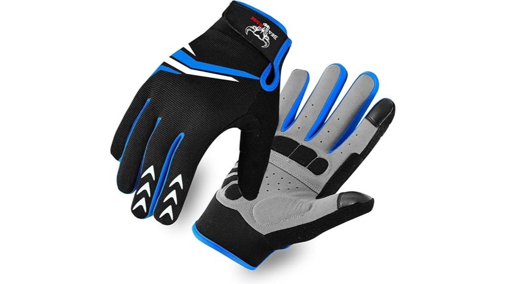 full finger padded gloves
