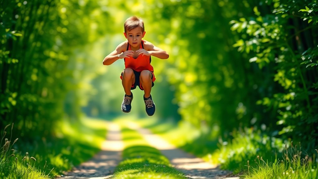gradually increase height and distance