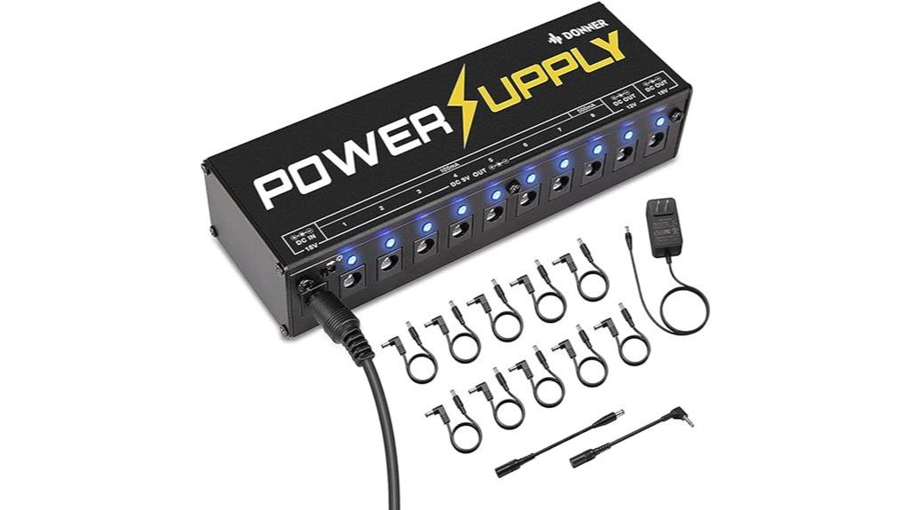 guitar power supply with isolated outputs