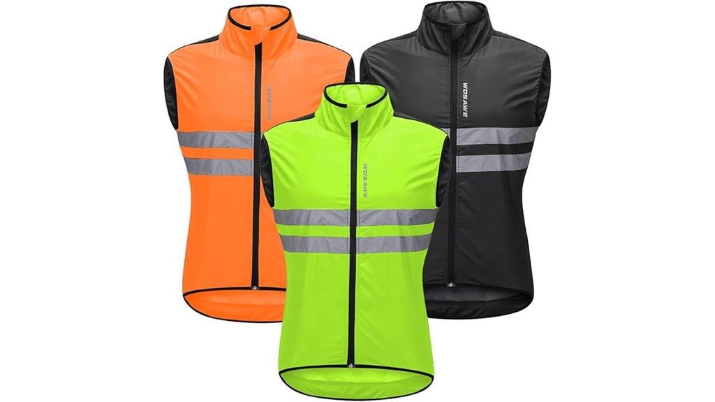 high visibility cycling wind jacket