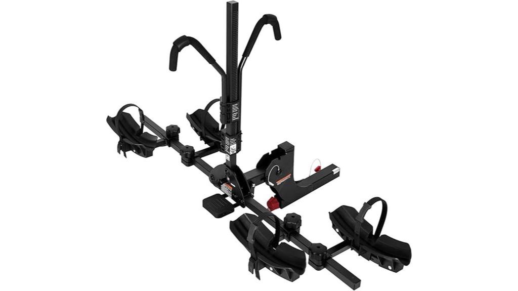hitch mounted e bike rack