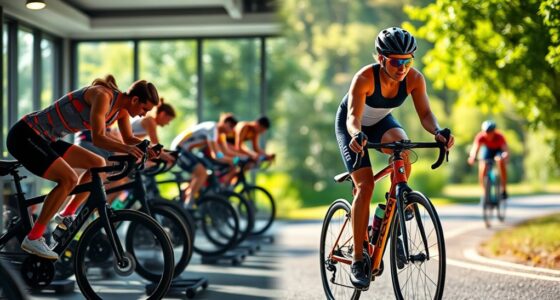 indoor to outdoor cycling