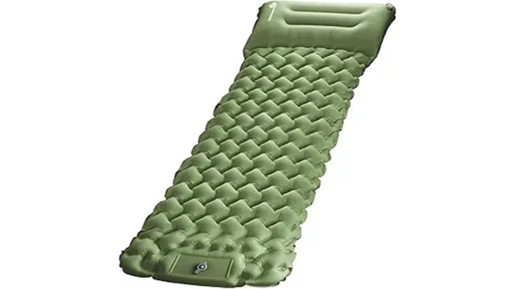 inflatable sleeping pad pillow