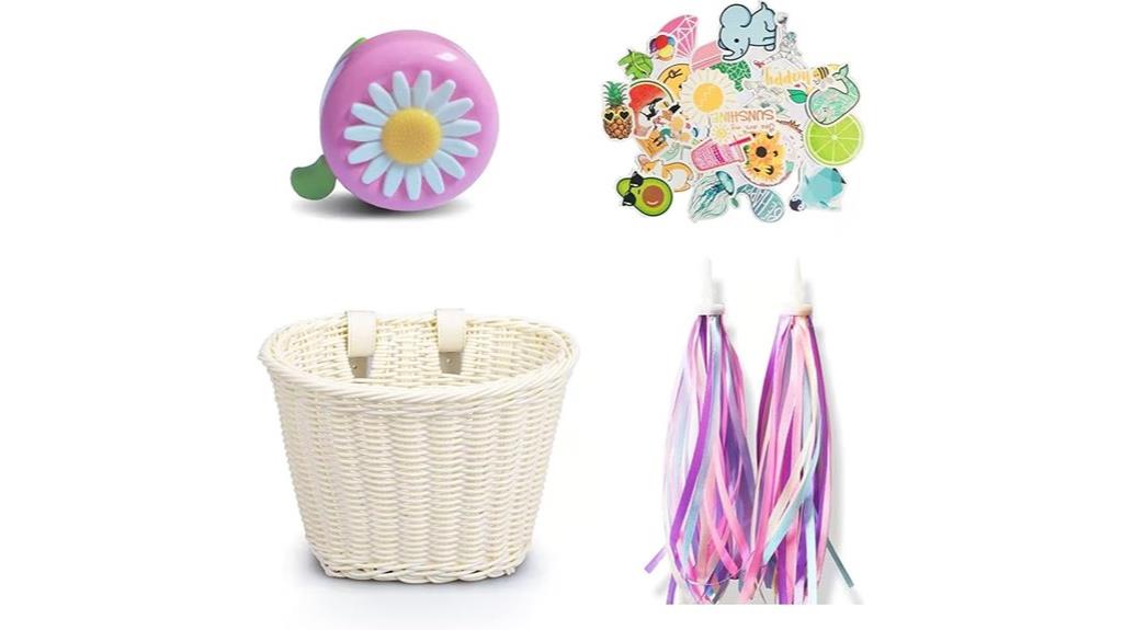 kids tassel wicker basket