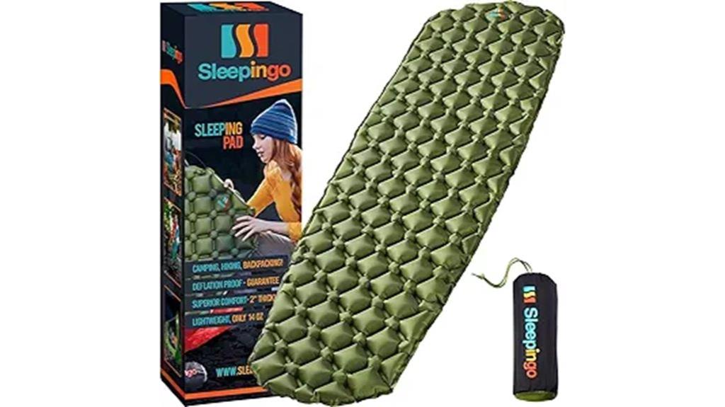 lightweight inflatable camping mattress