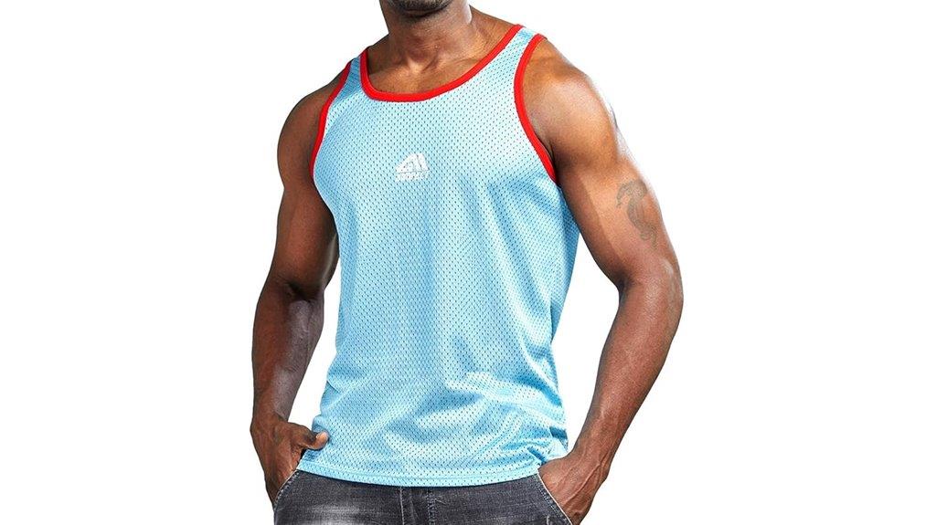 men s mesh workout tank