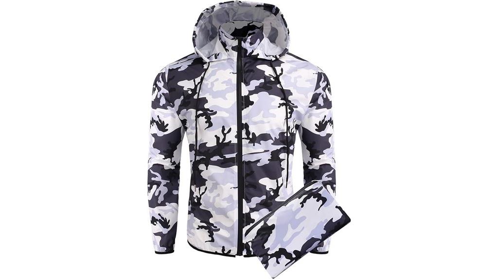 men s packable waterproof raincoat