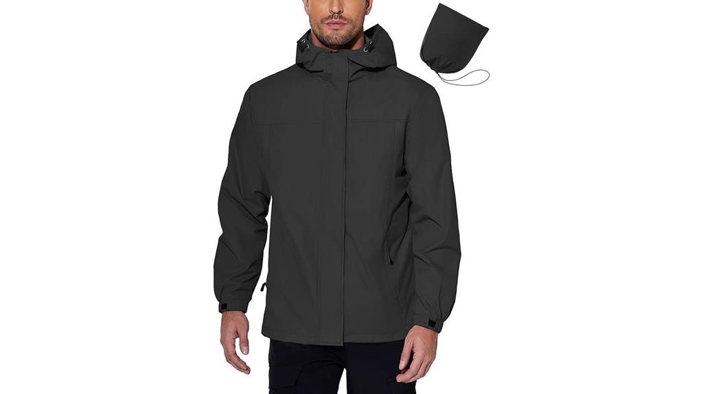 men s waterproof hooded jacket