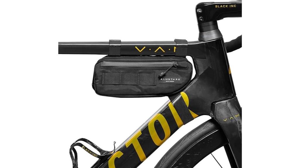 midnight black bike bag