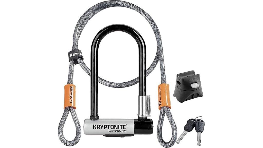 mini u lock with cable