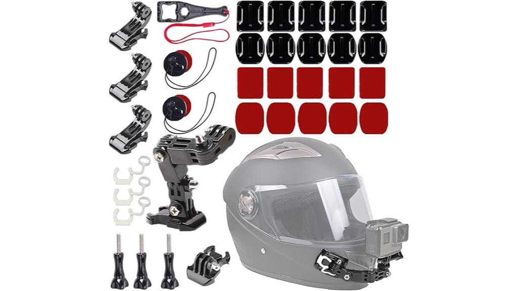 motorcycle helmet camera mount