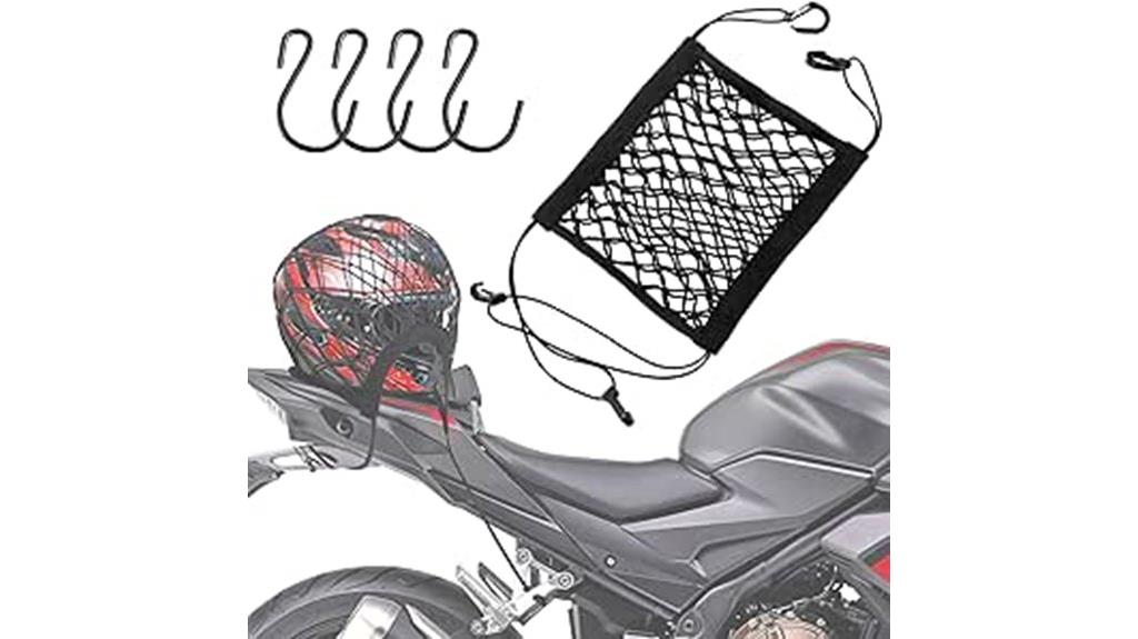 motorcycle helmet organizer net