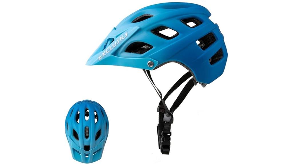 mountain bike helmet with visor