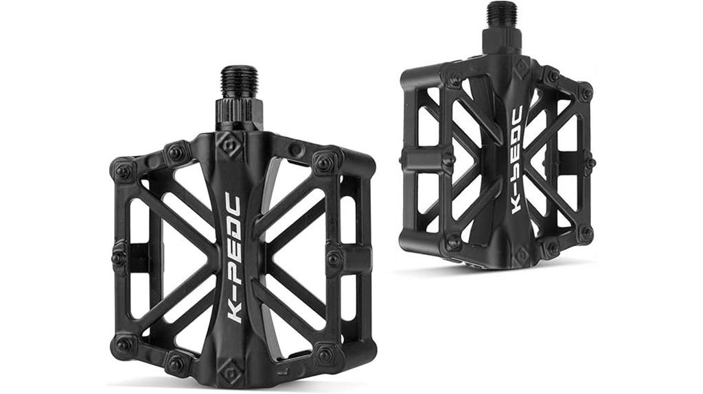mtb flat pedal size