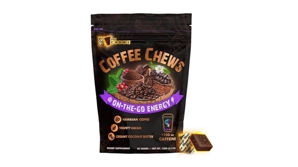 organic caffeine energy chews
