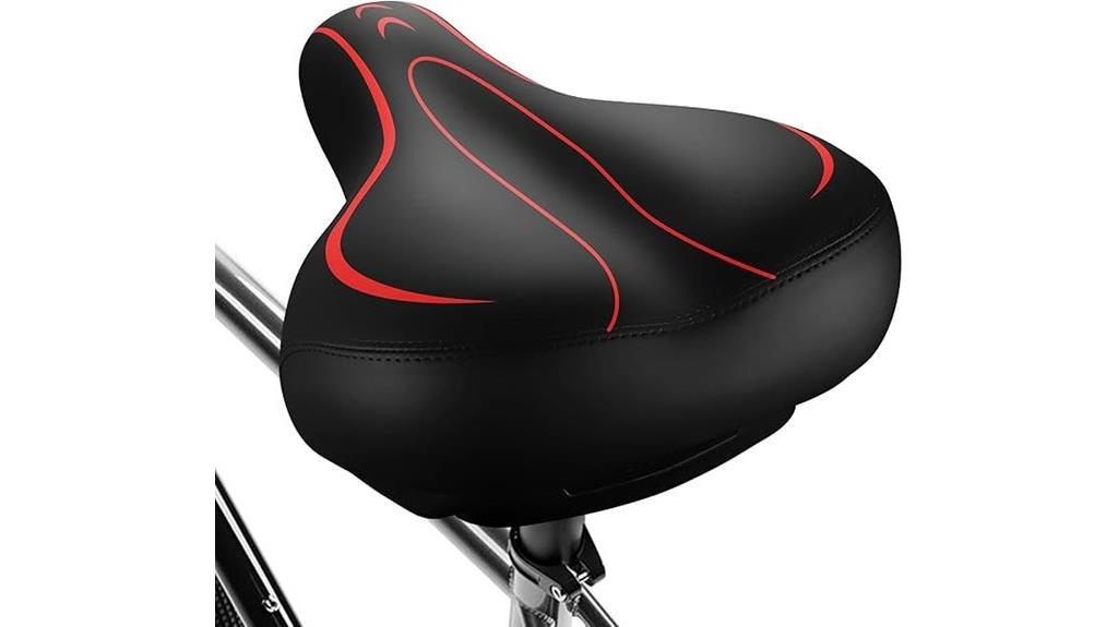 oversized comfortable bike seat