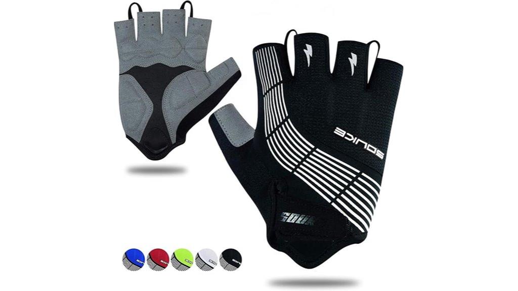 padded shock absorbing breathable gloves