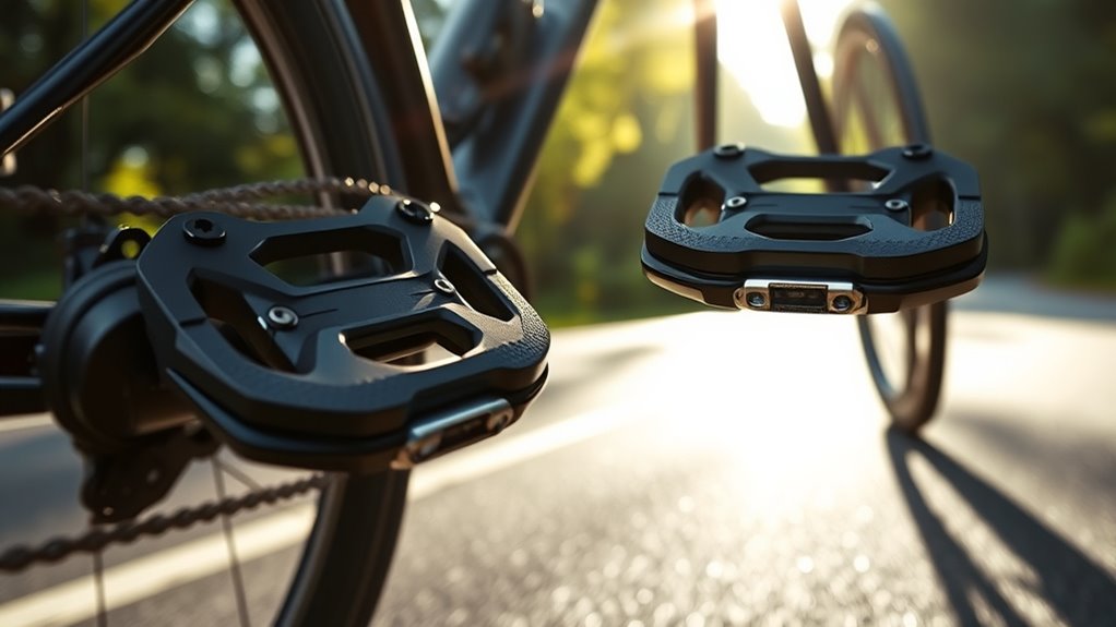 pedal features for comfort