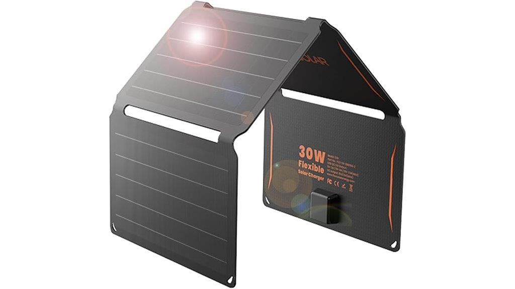 portable 30w solar charger
