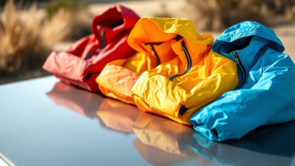 portable cycling windbreaker jackets