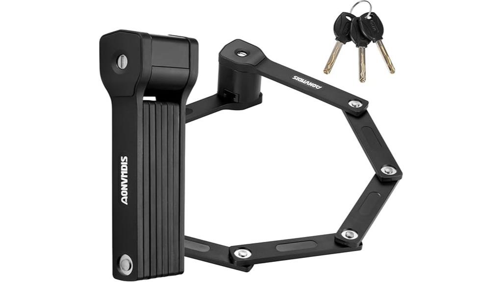 portable folding bike lock