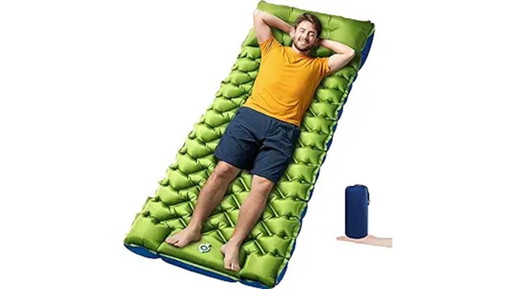 portable inflatable camping mattress