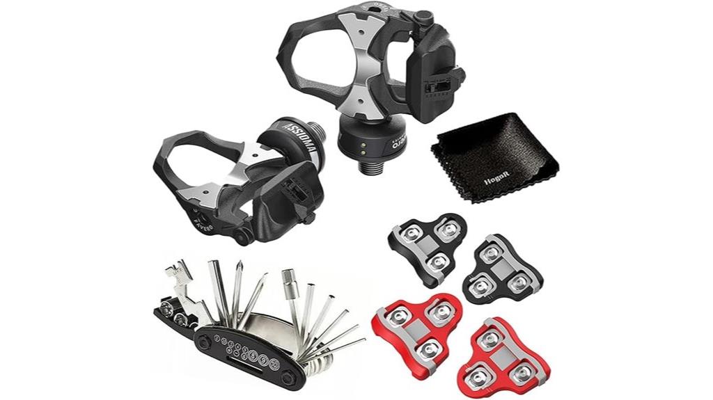 power pedals with cleats