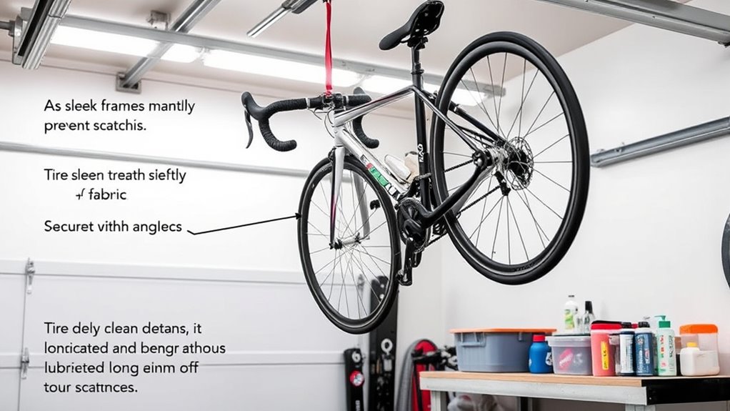 prepare bike for storage