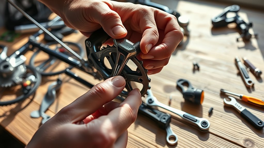 prepare tools bike organize