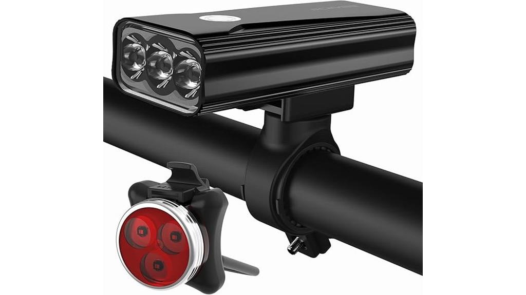 rechargeable 6400mah bike light