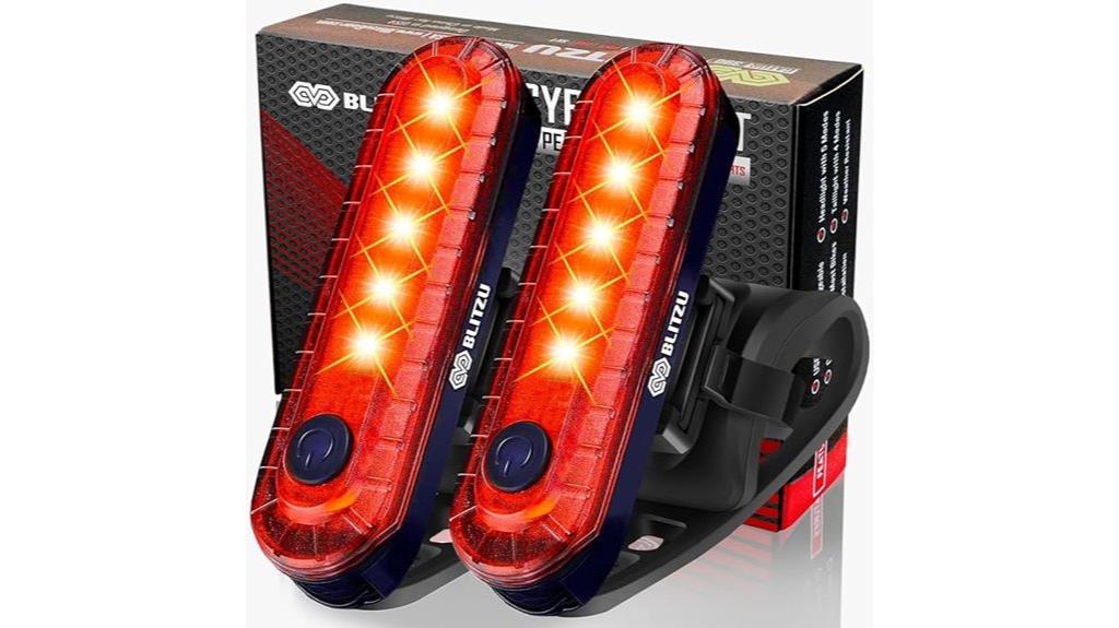 rechargeable usb bike lights