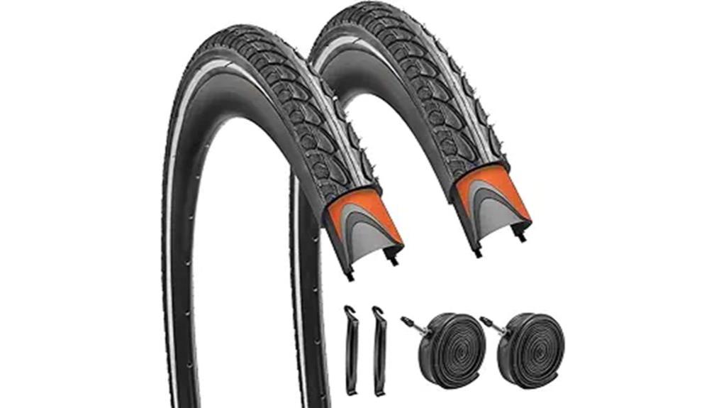 reflective bike tire 700x35c