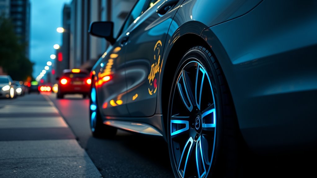 reflective tire sidewall stickers