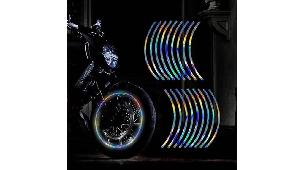 reflective wheel rim decal