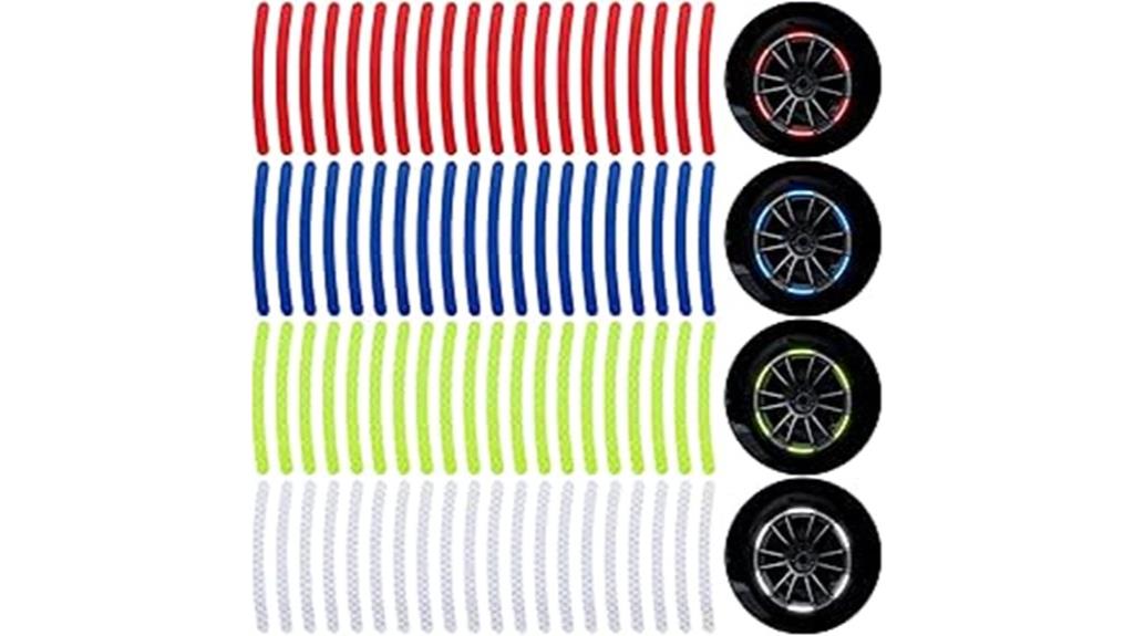 reflective wheel rim stickers