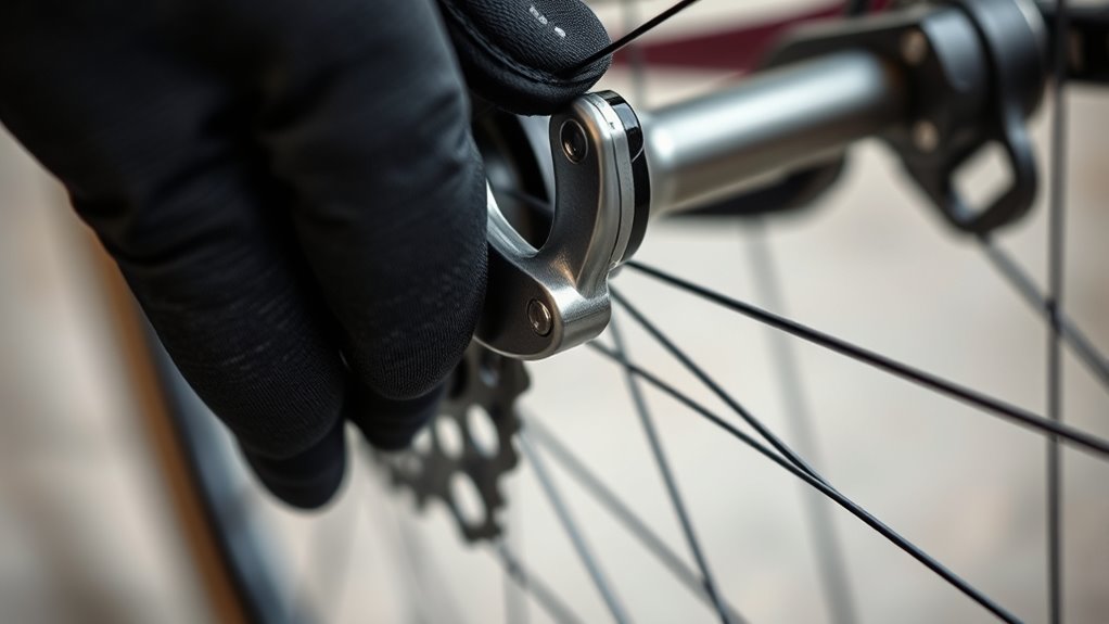 remove wheel inspect hanger
