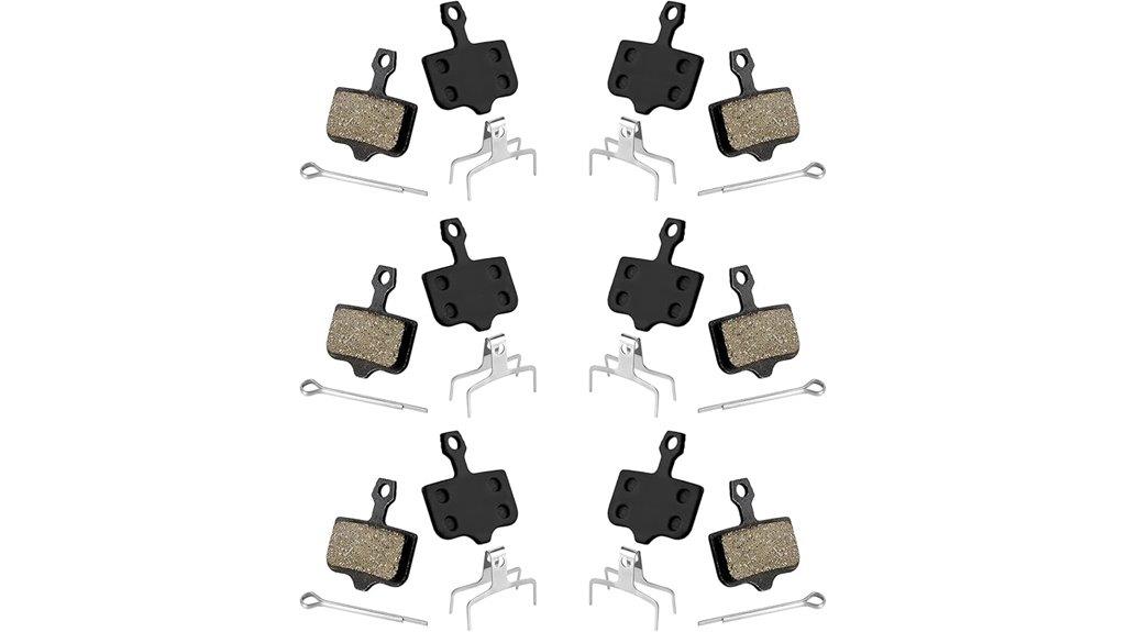 resin semi metal bike pads