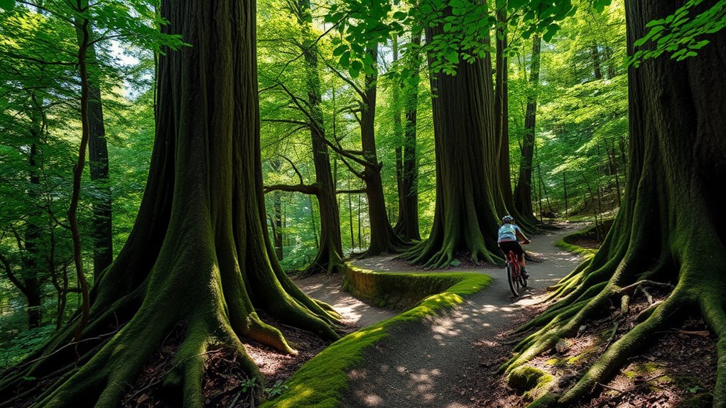 serene ancient tree ride