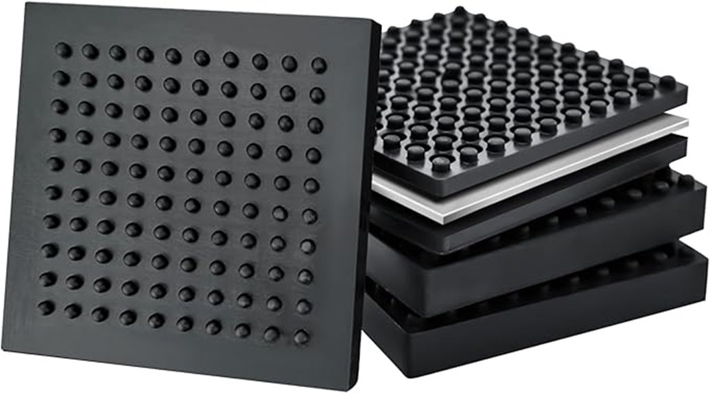 set of four exercise mats