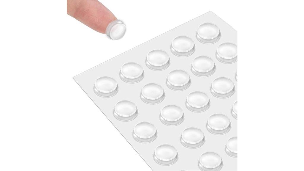 silicone clear cabinet bumpers