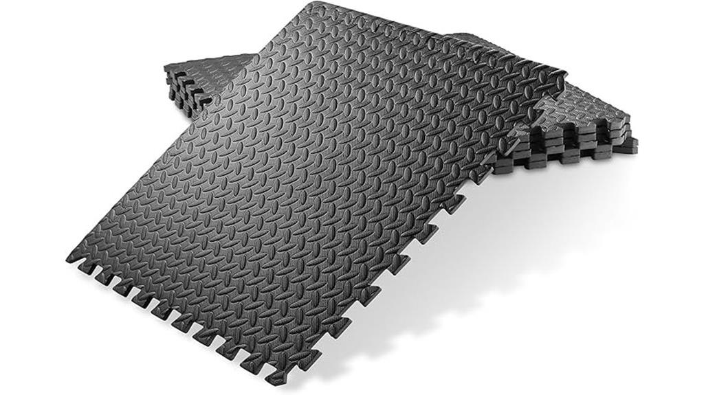 six puzzle foam tiles