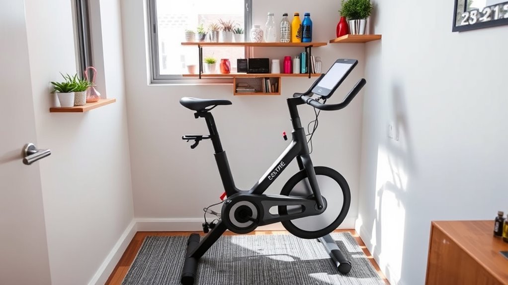 small apartment bike gym
