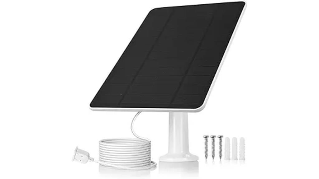 solar powered security camera charger