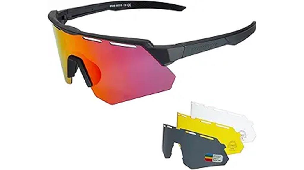 sporty polarized sunglasses