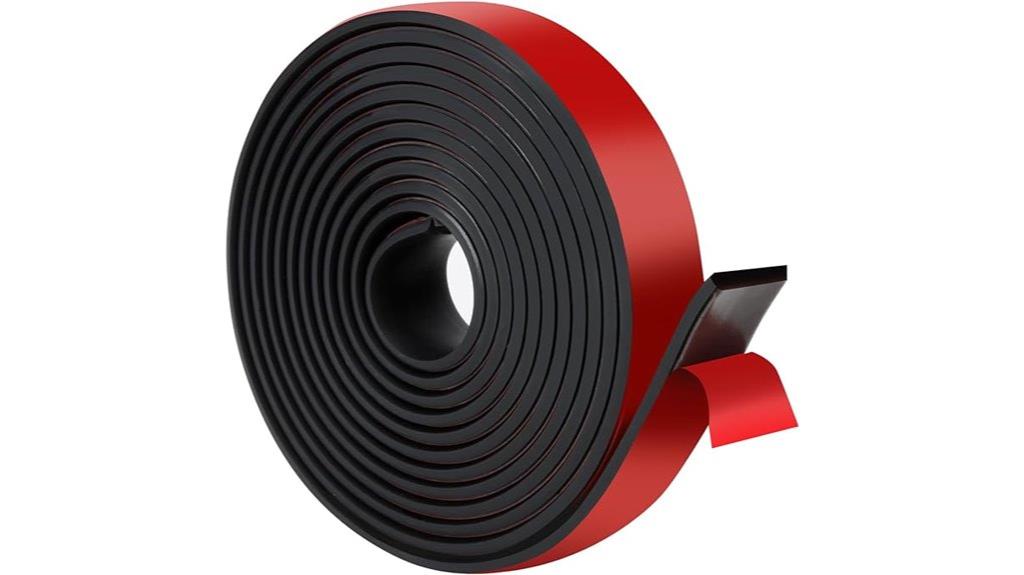 sticky rubber backing strips