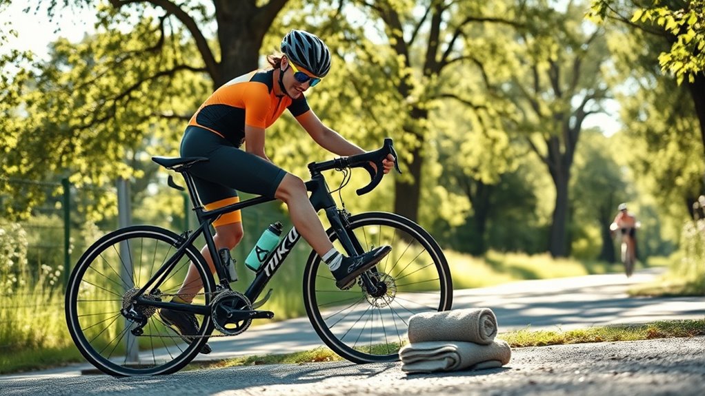 stretching for cycling success