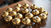 stylish brass bike bells